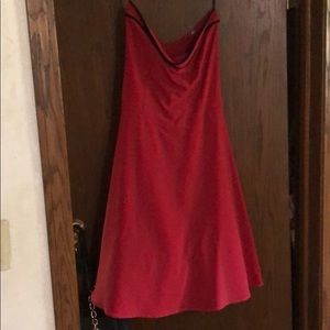 Red cocktail dress